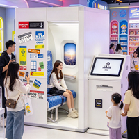 Mesin Photo Booth Profesional Bandara Layanan Mandiri Beroperasi dengan Koin Photo Booth Photobooth yang Dapat Disesuaikan