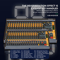Console de mixage professionnelle GAX-MV12 double égaliseur 7 bandes avec interrupteur muet pour chaque canal