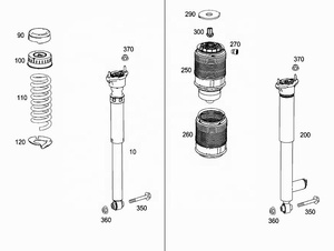 Per Mercedes Benz ricambi modifiche Auto OEM 2123204630 ammortizzatore regolabile abbassamento Coilover sospensione Kit (F & <span class=keywords><strong>R</strong></span>) nuovo - Product Image 5