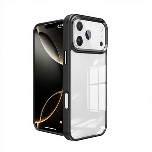 Acryl Transparente Handyhülle Harte Rückseite Anti-Vergilbung Stoßfeste Schutzhülle für iPhone 18 Pro <span class=keywords><strong>Max</strong></span> mit Kameralinsen-Schutz - Product Image 1