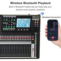 Console de Mixage Audio Numérique Professionnelle 32 Canaux, Système Sonore avec Enregistrement, Carte MP3 et Contrôleur DJ