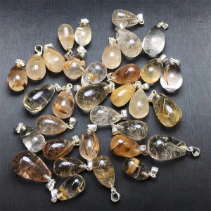 925 पेलेंट हार थोक प्राकृतिक क्रिस्टल उपचार क्वार्ट्ज गहने के साथ एक्वामरीन अमेथिस्ट चारोट रत्न उपहार - Product Image 6