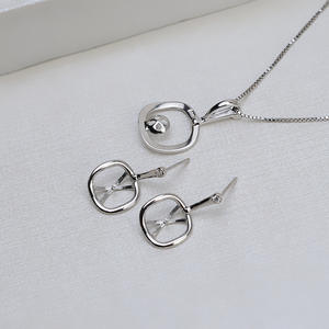 Accesorio de Plata S925 para Mujer, Pendiente Largo Desmontable con Borla, Perla Hueca, Soporte para Cuentas Tamaño 908, Cadena Personalizada - Product Image 2
