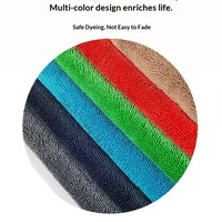 Serviettes en microfibre pour séchage de voitures 1200 GSM, 36" x 24", ultra-absorbantes, sans traces, sans rayures, double torsion des fibres et sans ourlet