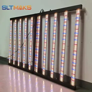 Luz de cultivo comercial SLTMAKS 1000W, 8 barras, agricultura Vertical, 4X6FT, luces de cultivo rojas y azules para invernadero interior