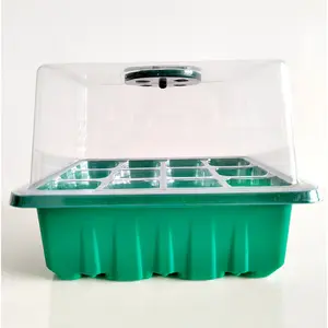 12-Hole Nursery Cup pot Seed Starter Tray mudah tanam bibit plastik Pulp kemasan