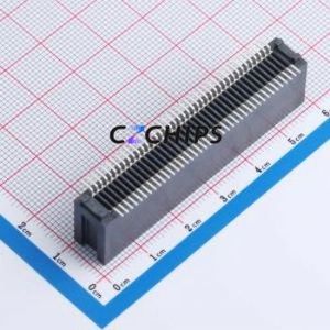 HEV80LP03BK Gold Finger Connector SMD,P=1.27mm Connector ( Connector Type: EDGE SLOT )( Pitch: 1.27mm )( Total PIN Count: 80P ) - Product Image 2