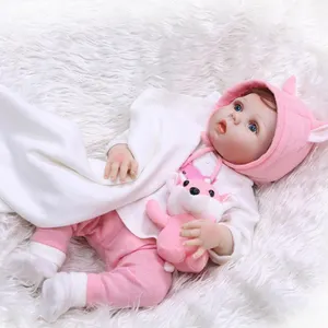 Lebensechte Baumwolle ODER Silikon Körper Neugeborene Reborn Baby puppe für Kinder Mini Cute Soft