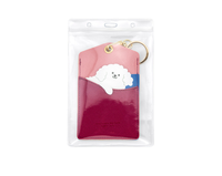 Porte-clés animal tendance en PU, pendentif créatif pour porte-carte d'identité, pochette simple et élégante