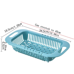 Kitchen Supply - Sink Drain <b>Strainer</b> Wash Fruit Vegetables <b>Colander</b> Retractable Drain Basket Fruit Bowl Kitchen Sink Accessories - Product Image 5