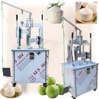 Machine industrielle de décorticage de noix de coco semi-automatique, machine de découpe de la peau de noix de coco verte