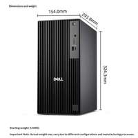 New Dells QCT1250 Tower Desktop Intel I3-12100 DDR5 RAM M.2 SSD+HDD High-performance Business Desktop Computer.Office Software
