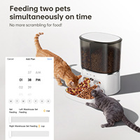 Comedero Inteligente 2 en 1 para Mascotas con Control Automático por Wifi 5G y Temporizador, Dispensador de Alimentos con Recipiente de Gran Capacidad de 8L para Perros y Gatos