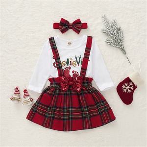 All'ingrosso nuovo natale cotone bambino <span class=keywords><strong>manica</strong></span> <span class=keywords><strong>lunga</strong></span> pizzo Tutu vestito per i bambini per il bambino e la bambina del gruppo di età dei bambini - Product Image 6