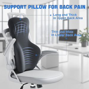 Almohada de Soporte Lumbar Ergonómica de Espuma Viscoelástica para Asiento de Coche, Cojín para Conductor y Pasajero, Alivia el Dolor Lumbar - Product Image 6