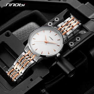 SINOBI lujo venta al por mayor barato reloj personalizado <span class=keywords><strong>Exactime</strong></span> Acero inoxidable Casual minimalista Logo deportes Hombres - Product Image 5