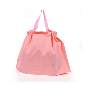 Bolsa sellada de 3 lados LDPE transparente/esmerilado personalizado con logotipo y ASA, bolsa de plástico suave para regalo, gracias, compras, bolsa de embalaje de mercancía - Product Image 3