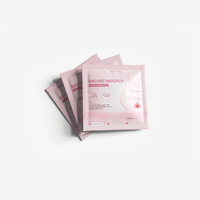 Sachet en plastique mat imprimé sur mesure, film pour masque facial, film pour les mains, film pour les pieds, sachet thermoscellé étanche à trois côtés