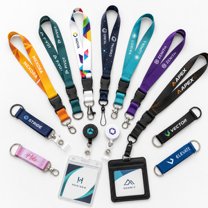 Lanyards Personalizados al por Mayor con Logo, Porta Tarjetas de Identificación, Credenciales, para Entrada/Salida de Campus, Ferias Comerciales, con Cierre de Mosquetón - Product Image 1