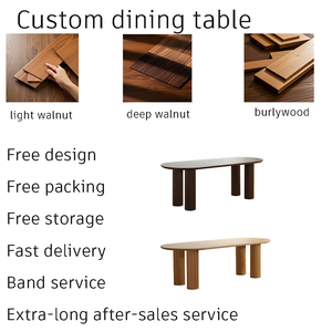 Bàn ăn gỗ sồi kiểu Scandinavian hiện đại, đồ nội thất gia đình phổ biến cho phòng ăn và khách sạn - Product Image 6