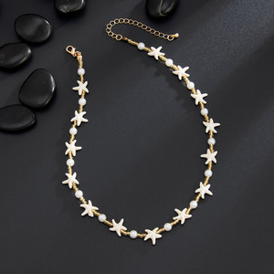<span class=keywords><strong>Collar</strong></span> de <span class=keywords><strong>Perlas</strong></span> con Estrella de Mar Estilo Bohemio para <span class=keywords><strong>Hombre</strong></span>, Collares de Estilo Hip-hop, Joyería - Product Image 6