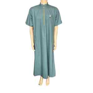 Más vendido en <span class=keywords><strong>Iddle</strong></span> East Abaya Dubai White Men's Muslim Qatar Style Stand Collar Robes Jalabiya Al Aseel Thobe Mens Thobe - Product Image 1