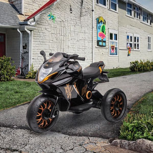 Coche eléctrico para niños de tres ruedas unisex barato al por mayor, motocicleta eléctrica, paseo con batería de <span class=keywords><strong>2</strong></span> a 5 años con música - Product Image 4