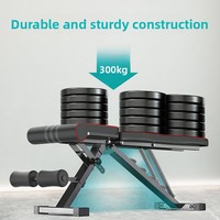Banc de musculation professionnel en métal pliable et réglable OEM, inclinable, déclinable et plat, pour entraînement à domicile et en salle de sport