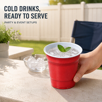 Gobelets réutilisables pour boissons froides, recyclables, jetables, empilables, durables, en aluminium, pour événements