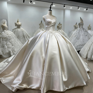 Robe de mariée de luxe en satin, robe de bal, design personnalisé, grande taille, cérémonie, Vestido De Novia, haute qualité, mariée, Xs208 - Product Image 2