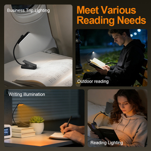 Lámpara de Lectura LED Portátil EGH, Recargable por USB, Plegable, Mini, con Clip, Luz Ámbar de 600nm, Ideal para Viajes, Interiores y Lectura de Libros, Diseño Moderno - Product Image 3
