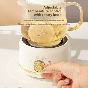 Multifunctional Mini Cordless <b>Kettle</b> Glass Boil-Dry 0.6L 360W <b>Keep</b> <b>Warm</b> Glass Housing Easy to Clean and Resistant to Scratches. - Product Image 4
