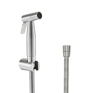 bathroom accessories set bidet Suppliers-Amazon Best Seller 304 Stainless Steel Bidet Sprayer Bathroom Accessories Set Toilet Sprayer Bidet