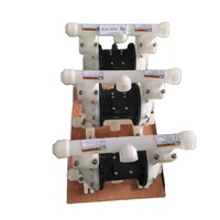 Pompe pneumatique à diaphragme PTFE, débit élevé 10-100 litres/minute, pour traitement de matériaux solides, industrie automobile, basse pression, rapide