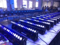 LEAHUA 18x40W RGBW Pixel DMX Zoom Matrice Divertissement LED Tête mobile pour Disco Club Ballroom Show Dance Stage Bar Matrix Wash