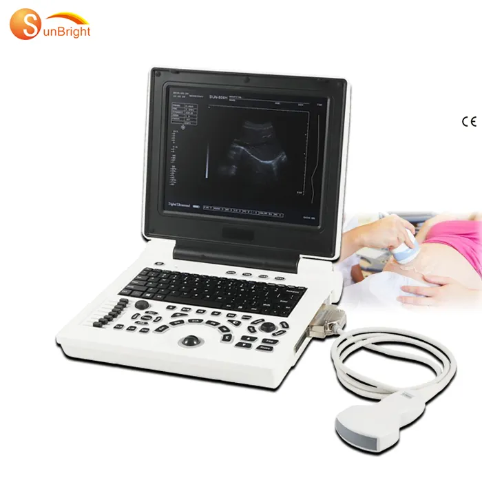 Sun-806H low price good quality 2D black and white full figital 12 inch laptop portable ecografo portatil ultrasound