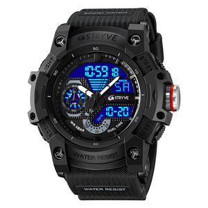 STRYVE 8029 Orologio Sportivo da Uomo, Orologio da Polso al Quarzo, Impermeabile 50M, Cronometro, Quadrante Grande, Orologio Digitale per Uomini - Product Image 4