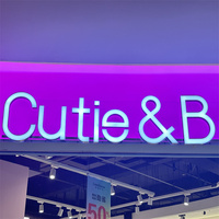 Enseigne 3D Led Frontlit personnalisée avec lettres commerciales Enseigne Led Frontlit sans monture pour le design de marque d'entreprise