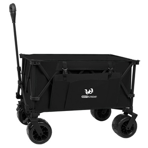 Camping Cart Folding Outdoor Trolley 120x80x60cm With <b>Table</b> Feature Four-Wheel <b>Swivel</b> Wheels Foldable - Product Image 4