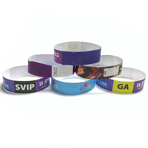GA <span class=keywords><strong>svip</strong></span> สายรัดข้อมือกระดาษแบบใช้แล้วทิ้งแบบมีกาวในตัวสำหรับงานปาร์ตี้โลโก้ - Product Image 5