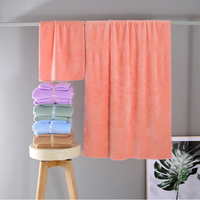 Ensemble de serviettes de bain carrées décoratives de luxe 2 pièces, emballage boîte cadeau ensemble de serviettes de bain en microfibre vente en gros