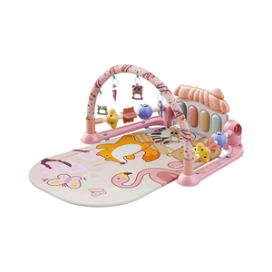 מפעל מכירה ישירה במפעל פעולות מרובות צעצועים משחקים 2 ב 1 חדר כושר מוזיקלי פדאל פסנתר התינוק לשחק מחצלת - Product Image 1