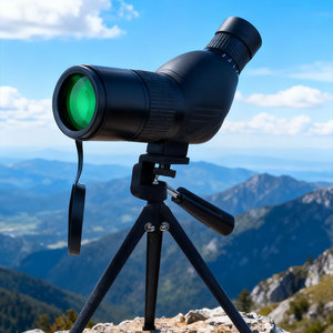 משקפת צפייה זוויתית 20x-60x עמידה למים, עדשה גדולה בקוטר 50 מ\\\"מ, עינית בזווית 45 מעלות, כולל חצובה - Product Image 1