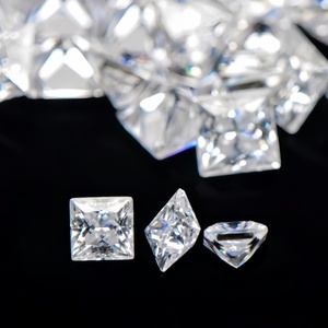 Moissanita Cultivada en Laboratorio, Corte Princesa, Efecto Fuego, Certificada por Terceros, Piedras Preciosas Sueltas, Color DEF GH <span class=keywords><strong>IJ</strong></span> para Joyería - Product Image 5