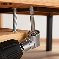 Adaptateur d'angle droit multifonction 105 degrés en acier pour visseuse électrique, support d'embouts