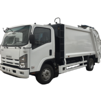 Camion à ordures compacteur à chargement arrière ISUZU 6CBM, petit véhicule de collecte des déchets pour les rues étroites