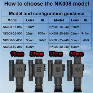 메가오레이 1080P X1X2X3X4X5 디지털 줌 레이저는 850nm/940nm 200-400m 크로스 라인 조정 가능한 NK008 야간 투시경 대처 - Product Image 5
