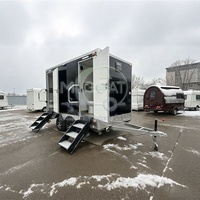 Cabine de toilettes mobiles d'extérieur robuste préfabriquée pour chantier