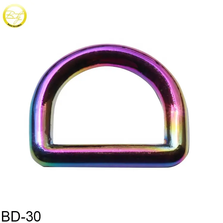 Accessori hardware borsa all'ingrosso d anello fibbia in lega di zinco logo oro spazi vuoti anello in metallo accessorio per borsa