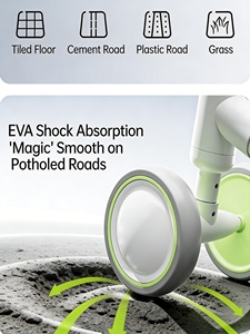 Vélos d'équilibre pour enfants haute durabilité, vélo d'équilibre pour tout-petits, 12 pouces, sans pédales, pour les enfants de 1 à 2 ans, jeu en intérieur et entraînement à l'équilibre - Product Image 4